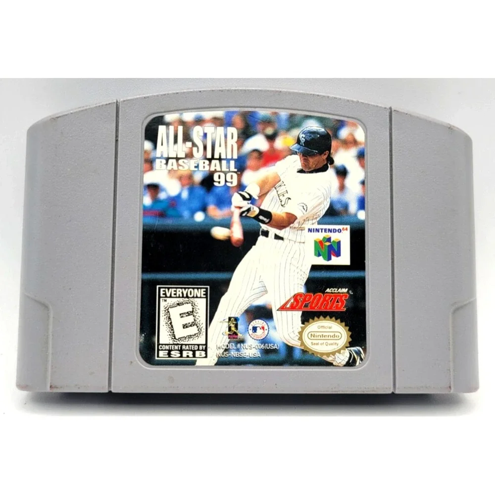 All-Star Baseball 99‎ (Nintendo 64, 1998) N64 GAME TESTED & WORKS ACCLAIM SPORTS